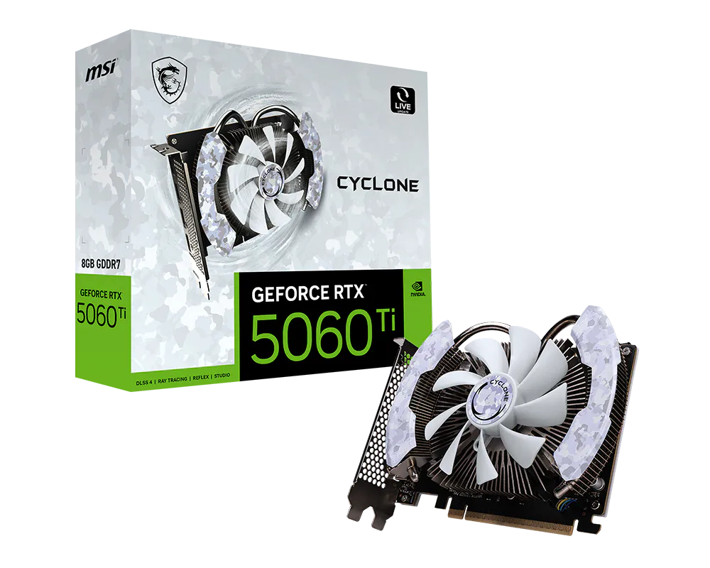 MSI GeForce RTX 5060 Ti 8G CYCLONE